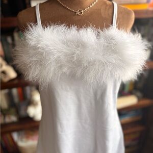 DollsKill - Sugar Thrillz - White Marabou Fur Mini Dress